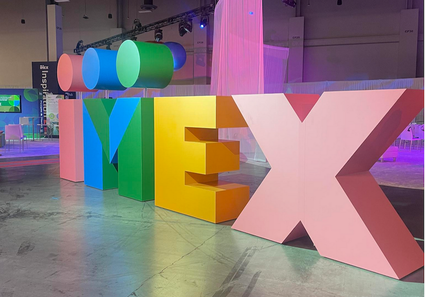 IMEX conference sign
