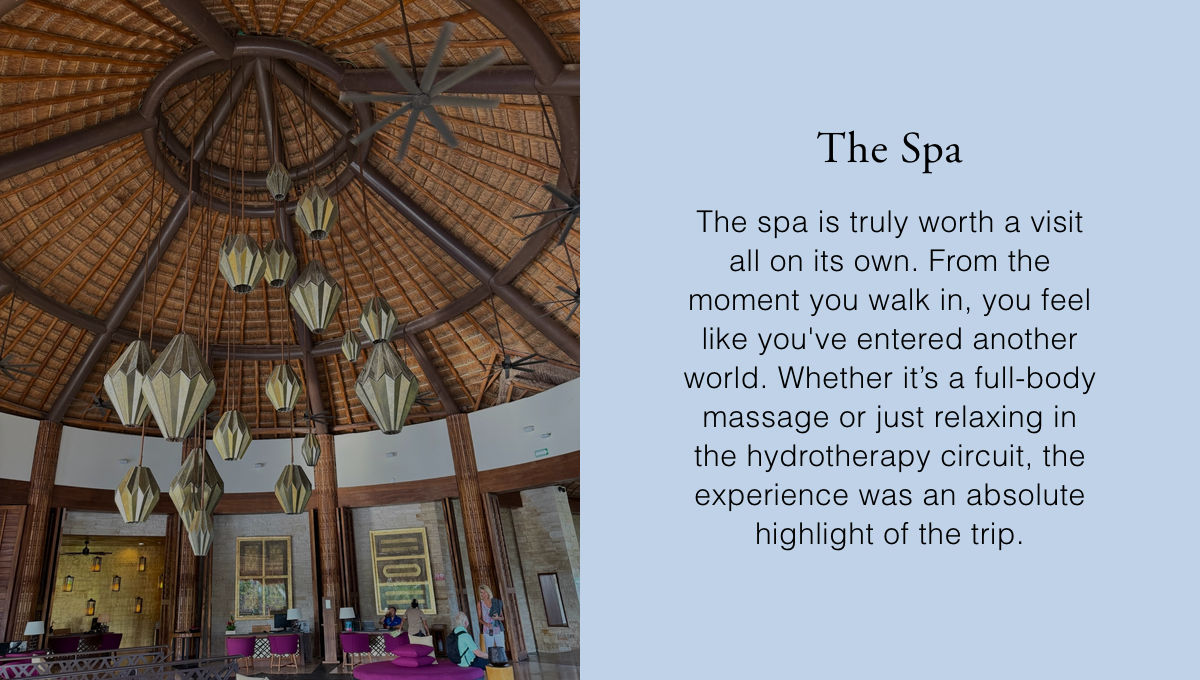 A landscape photo of the spa at the resort 