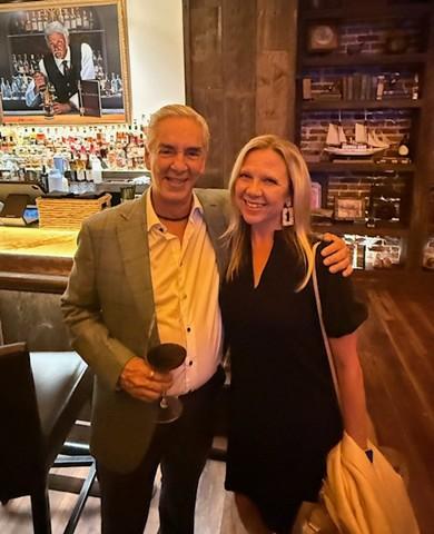 Jana and the owner of Grand Velas smiling together.