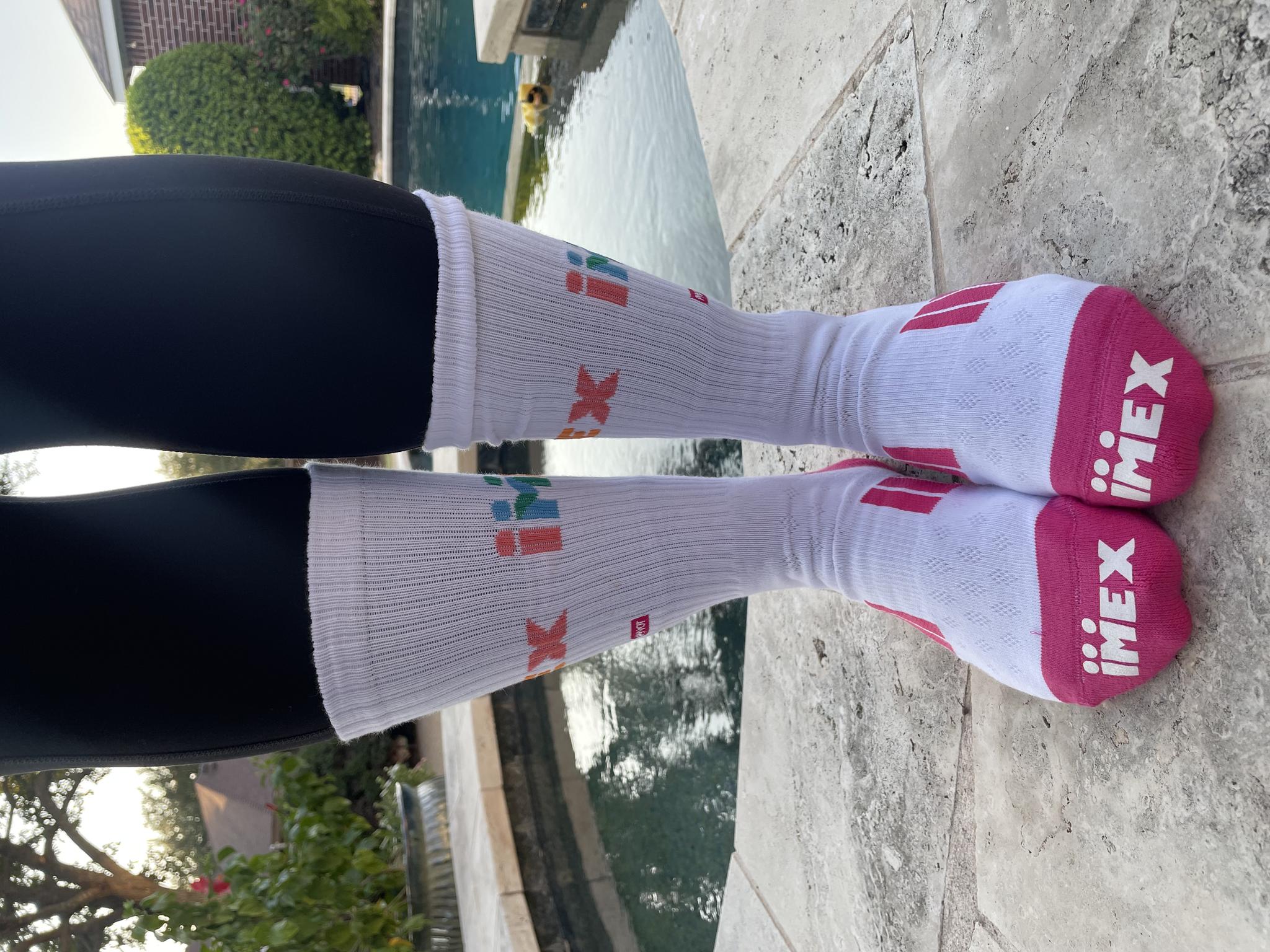 Jana wearing IMEX socks